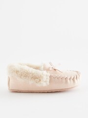 Pink Sparkle Moccasin Slippers - Image 3 of 7
