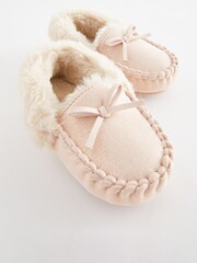 Pink Sparkle Moccasin Slippers - Image 6 of 7