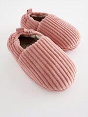 Розовый вельветовый - Флисовые тапочки из искусственного меха - Image 6 of 7