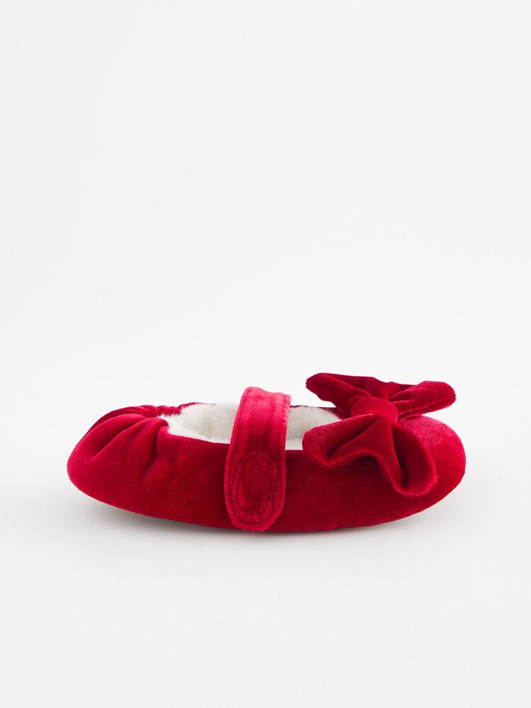 Red Bow Ballet Slippers - Image 2 of 5
