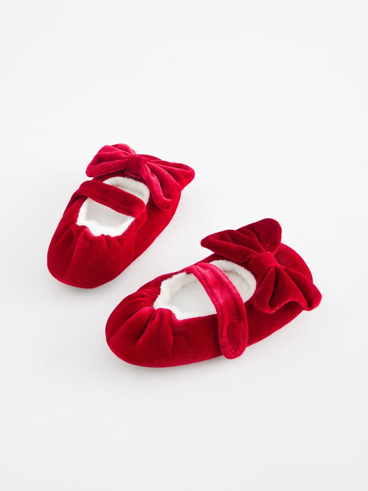 Red Bow Ballet Slippers - Image 3 of 5