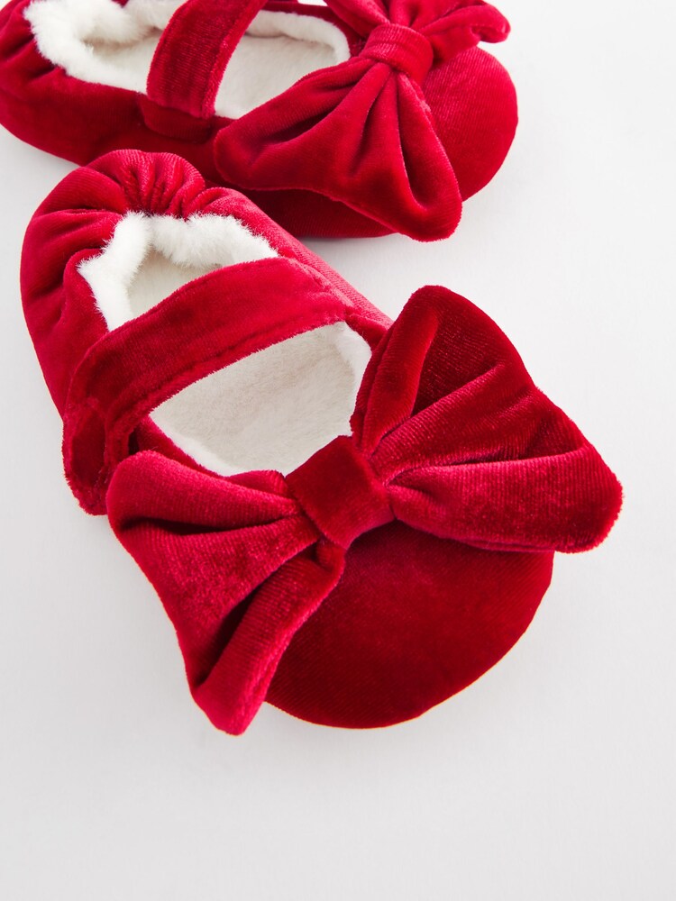 Red Bow Ballet Slippers - Image 4 of 5