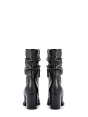 Carvela Comfort Black Turnup Boots - Image 3 of 5