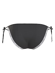 Calvin Klein Core Black Logo Tape String Bikini - Image 3 of 5