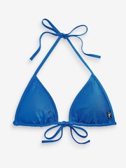 Calvin Klein Blue Monogram Triangle Bikini - Image 2 of 2