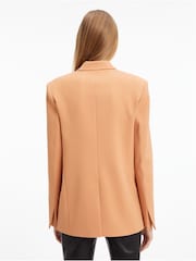 Calvin Klein Brown Wool Twill Blazer - Image 2 of 6
