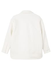 Calvin Klein Jeans White Boucle Textured Shacket - Image 3 of 3