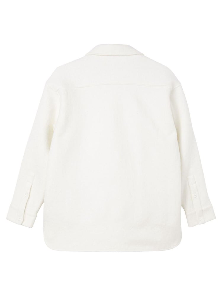 Calvin Klein Jeans White Boucle Textured Shacket - Image 3 of 3