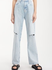 Calvin Klein Jeans Blue High Rise Relaxed Jeans - Image 1 of 3
