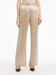 Calvin Klein Naia Wide Leg Cream Trousers - Image 1 of 6