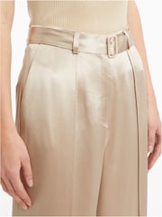 Calvin Klein Naia Wide Leg Cream Trousers - Image 3 of 6