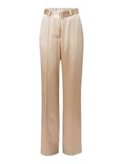 Calvin Klein Naia Wide Leg Cream Trousers - Image 4 of 6