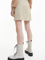 Calvin Klein Jeans Archival Monologo Utility Brown Skirt - Image 2 of 4