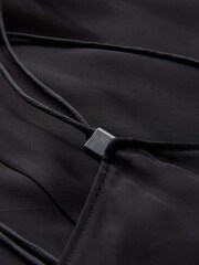 Calvin Klein Shine Chiffon Slip Maxi Black Dress - Image 6 of 6