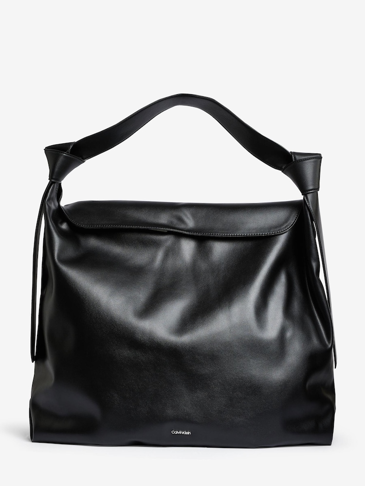 Calvin Klein Soft Nappa Black Tote Bag - Image 1 of 6