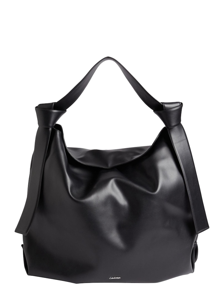Calvin Klein Soft Nappa Black Tote Bag - Image 2 of 6