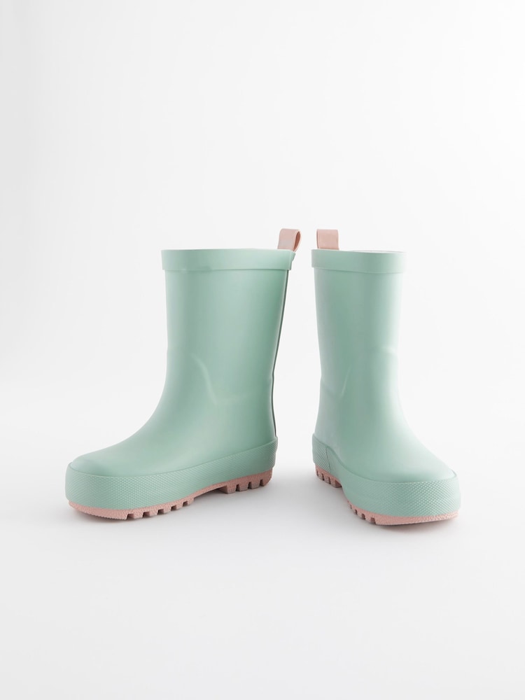 Sage Green Rubber Wellies - Image 3 of 5