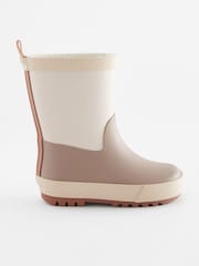 Beige/Neutral/Farbblock - Gummistiefel - Bild 2 von 5