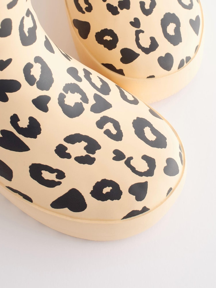 Imprimé animal crème - Bottes en caoutchouc thermique Thinsulate™ avec extrémité doublée - Image 6 of 7