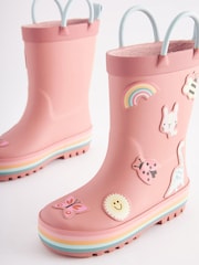 Pink Character Handle Wellies - Image 4 of 6