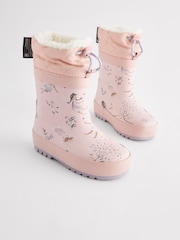 Rose motif fée - Bottes en caoutchouc thermique Thinsulate™ avec extrémité doublée - Image 1 of 6
