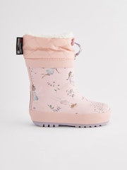 Rose motif fée - Bottes en caoutchouc thermique Thinsulate™ avec extrémité doublée - Image 2 of 6