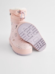 Rose motif fée - Bottes en caoutchouc thermique Thinsulate™ avec extrémité doublée - Image 4 of 6