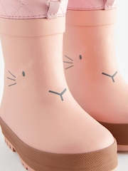 Pink Bunny Thermal Thinsulate™ Lined Cuff Wellies - Image 5 of 6