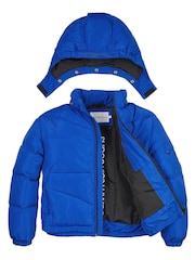 Calvin Klein Boys Blue Monogram Logo Puffer Jacket - Image 3 of 3