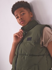 كاكي أخضر - Padded Puffer Gilet (3-16yrs) - صورة 4 من 8