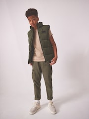 كاكي أخضر - Padded Puffer Gilet (3-16yrs) - صورة 5 من 8