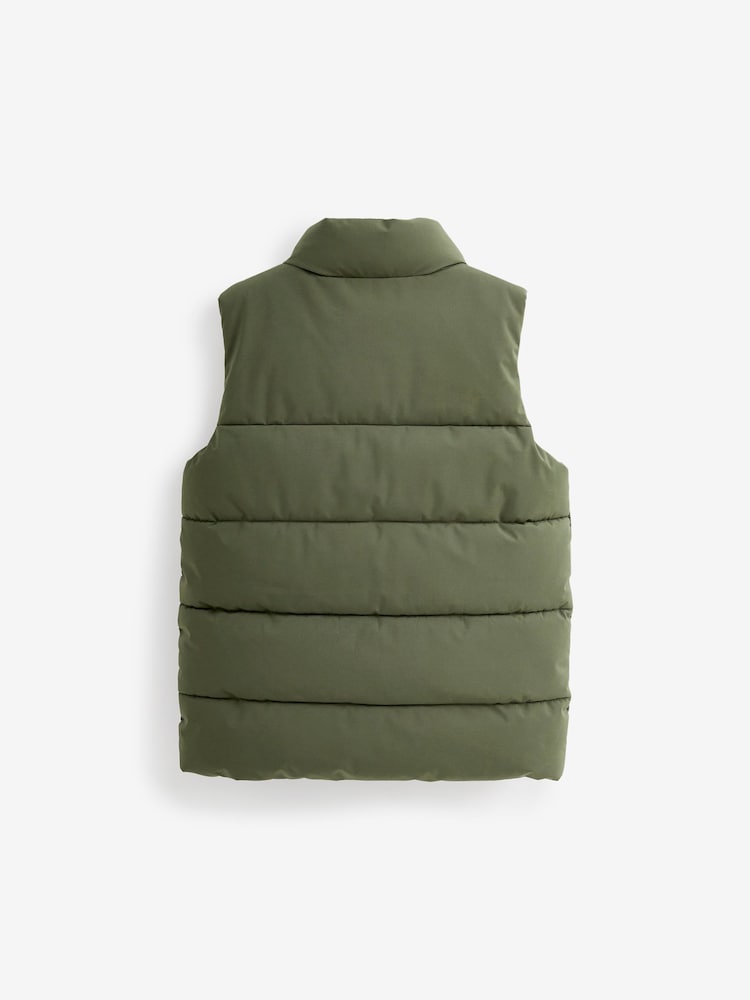 كاكي أخضر - Padded Puffer Gilet (3-16yrs) - صورة 8 من 8