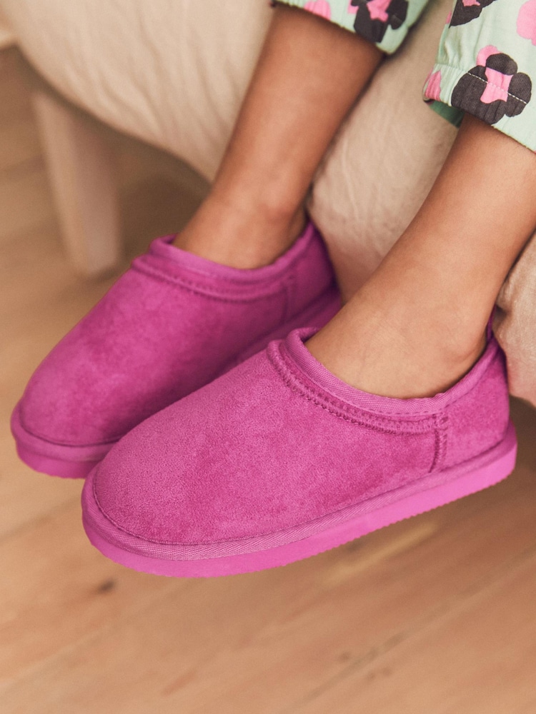 Pink - Hausschuh-Stiefel mit kuscheligem Futter aus Fellimitat - Bild 1 von 6 Pink - Hausschuh-Stiefel mit kuscheligem Futter aus Fellimitat - Bild 1 von 6