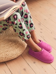 Pink - Hausschuh-Stiefel mit kuscheligem Futter aus Fellimitat - Bild 2 von 6