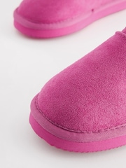 Pink - Hausschuh-Stiefel mit kuscheligem Futter aus Fellimitat - Bild 5 von 6