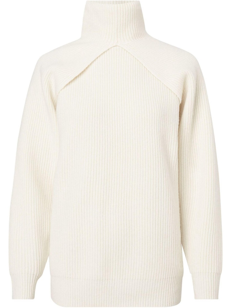 Calvin Klein Recycled Wool White Cut Out Jumper - Image 4 of 4