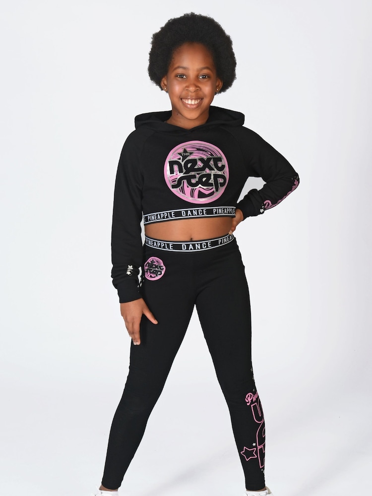 Pineapple Black The Next Step Crop Hoodie - Image 2 of 5