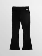 Pineapple Black Womens Fold Waistband Jersey Trousers - Image 7 of 7