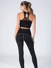 Pineapple Black Pocket Performance Leggings - Image 2 of 5