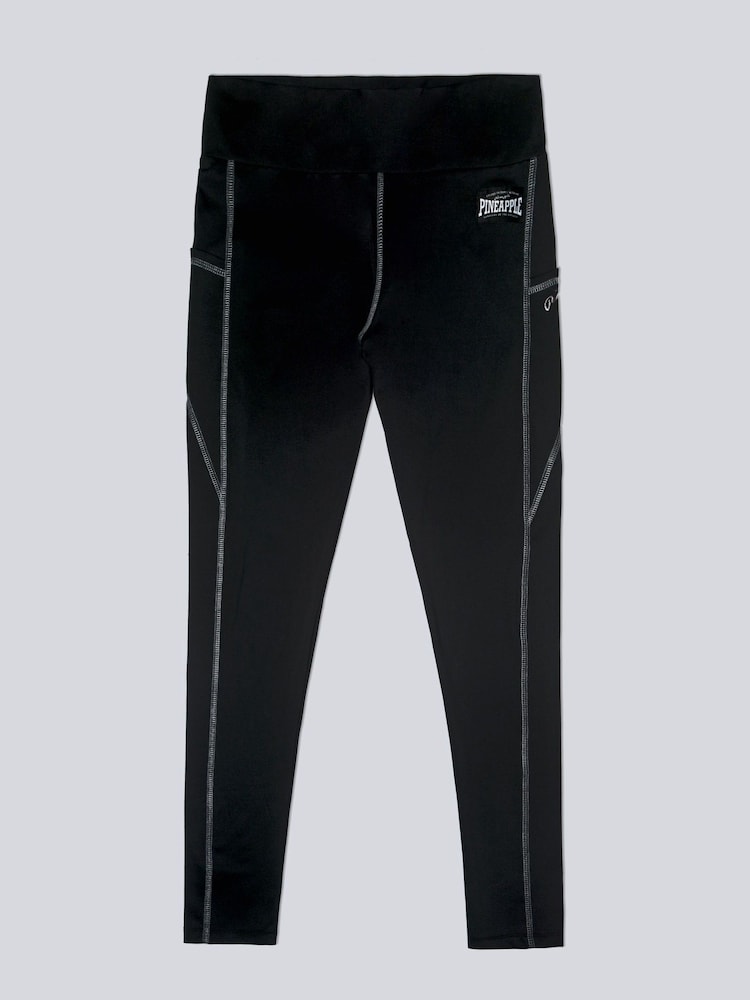 Pineapple Black Pocket Performance Leggings - Image 5 of 5