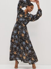 Robe longue Sofie Schnoor Noir imprimée Manche longue - Image 1 of 6