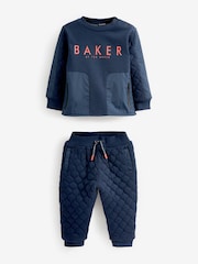 Baker by Ted Baker (0-6yrs) Quilted Sweater and Jogger Set - Image 1 of 13