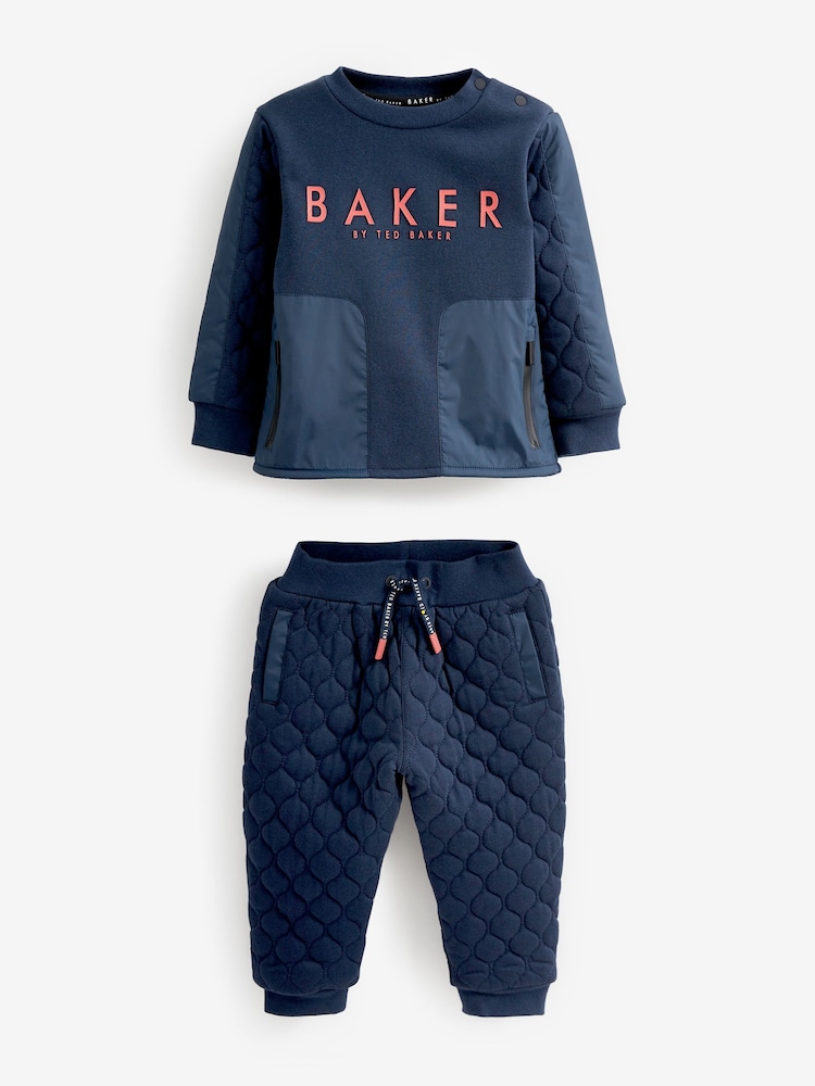 Baker by Ted Baker (0-6yrs) Quilted Sweater and Jogger Set - Image 1 of 13