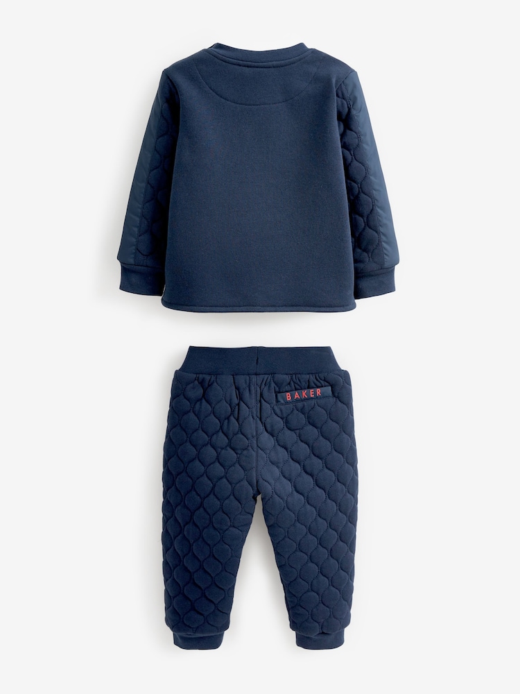 Baker by Ted Baker (0-6yrs) Quilted Sweater and Jogger Set - Image 2 of 13