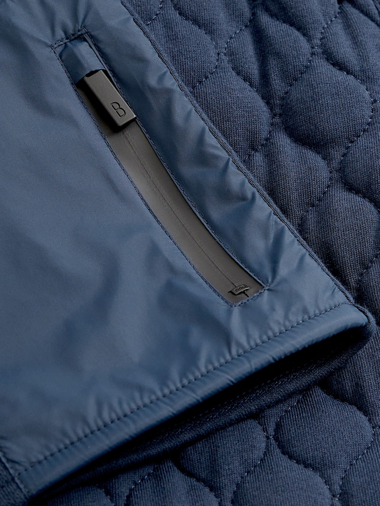 Granatowy - Zestaw: pikowany sweter i joggersy Baker by Ted Baker (0–6 lat) - Image 3 of 13