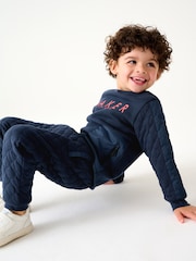 Baker by Ted Baker (0-6yrs) Quilted Sweater and Jogger Set - Image 7 of 13