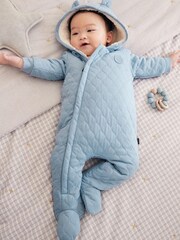 Baker by Ted Baker Blue Snugglesuit - Image 1 of 7
