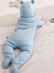 Baker by Ted Baker Blue Snugglesuit - Image 2 of 7