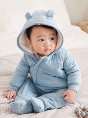 Baker by Ted Baker Blue Snugglesuit - Image 5 of 7