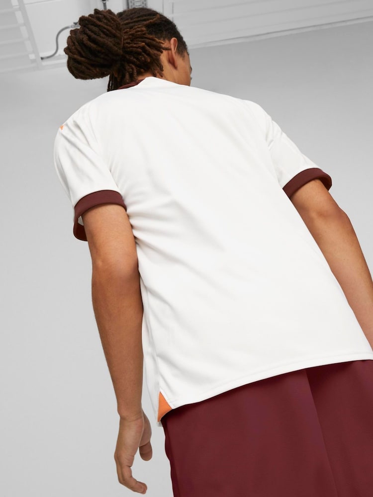 Puma White Manchester City 23/24 Away Football Short Sleeves Shirt - Image 2 of 8